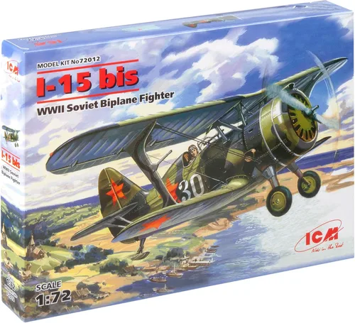 ICM Modelos I-15Bis II Guerra Mundial Soviético Biplano Kit de construcción