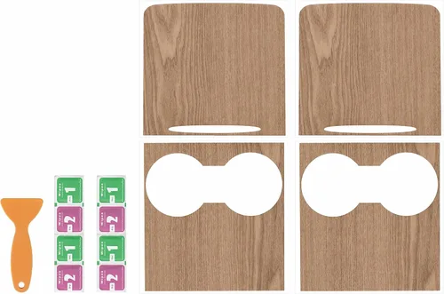 Vista 2 de Oznium X - Envoltura de vinilo para consola central para Tesla Model 3 e Y, estilo madera 2021