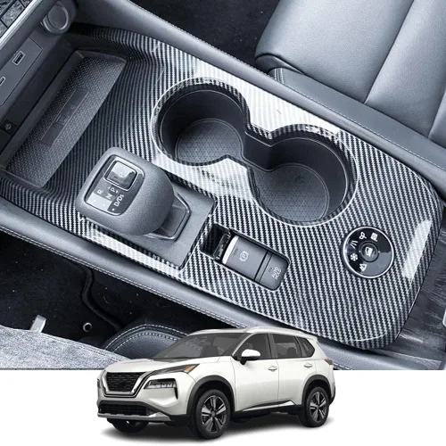 Vista 9 de Kakash Accesorios interiores personalizados para Nissan Rogue 2021 2022 2023, cubierta de salida de aire acondicionado ABS, cubierta de marco