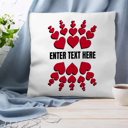 Vista 3 de Almohada personalizada de San Valentín, almohada personalizada, regalos de San Valentín, regalos para mujeres, regalos para ella, regalos Negro