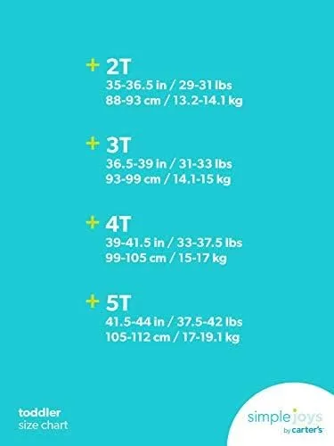 Vista 3 de Simple Joys by Carters Pantalones cortos para niños pequeños paquete de 2