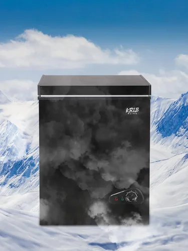 Vista 7 de KRIB BLING - Congelador de cofre de 3.5 pies cúbicos con control de temperatura de 7 velocidades (-4°F a 6.8°F), congelador compacto profundo