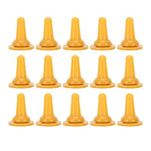 Paquete de 15 pezones de repuesto de silicona suave para bebés recién nacidos, cachorros, animales pequeños, accesorios para biberones de lactancia