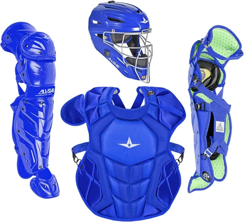 Vista 22 de All-Star Eje S7 de 9 a 16 años – Kit de equipo de captura de béisbol (incluye casco, protector de pecho, protectores de piernas), cumple con NOCSAE