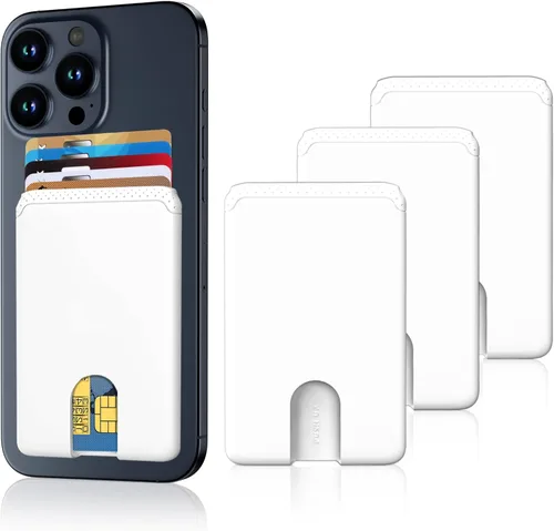 Vista 8 de Senose Soporte para tarjetas de teléfono, cartera de silicona antideslizante para teléfono, soporte para tarjetas de crédito, bolsa para tarjetas