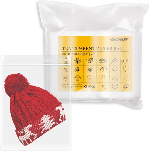 Vista 9 de Bolsas transparentes pequeñas con cremallera, 1000 unidades (1.5 x 2 pulgadas y 2 x 2 pulgadas cada una de 500), bolsas de plástico con cierre