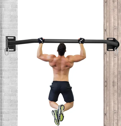 Vista 8 de Pull Up Bar Wall Mounted-Heavy Duty Joist Mounted Pull Up Bar-Premium Strength Training Pull-Up Bars-Fast and Easy Installation for Home and Garage