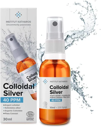 Spray de plata coloidal premium 40 PPM 1 fl oz ● 100% natural ● Ebook Inc. ● Concentración superior, partículas más pequeñas = mejores resultados ●