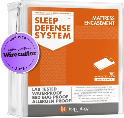 Vista 14 de El sistema de defensa para dormir original. Resistente al agua / chinches de cama / a prueba de polvo y ácaros. Recubrimiento de colchón con cierre