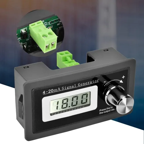 Vista 6 de 4-20mA generador de señal, 15-30V alta exactitud corriente bucle frecuencia generador dos alambre transductor prueba con pantalla LCD