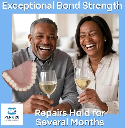 Vista 4 de PERK Kit de reparación de dentaduras postizas con 28 dientes