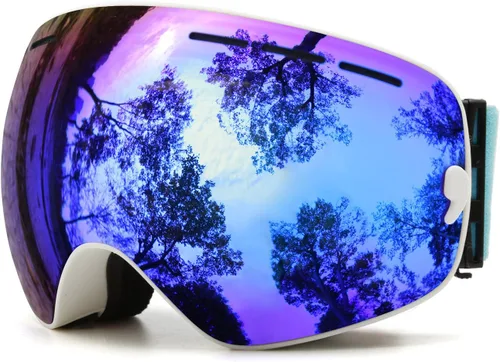 Vista 10 de JULI Gafas de esquí, gafas de snowboard para deportes de nieve de invierno con lente antivaho BNC
