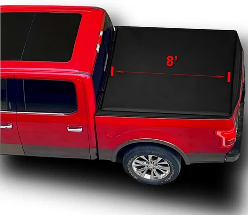 Vista 15 de Funda rígida de FRP de 5'7" de triple pliegue para cama de camioneta, para Dodge Ram 1500 2009-2026 para camioneta Ram 2500 2010-2018 cama