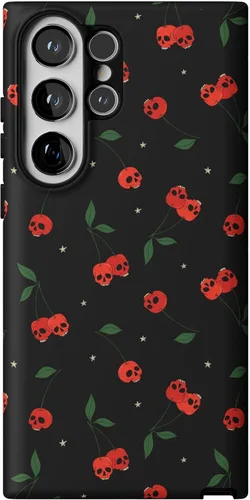 Vista 402 de Casely Funda para Galaxy S9 Postura de cadáver Yoga de esqueleto Diseño protector delgado esencial de doble capa