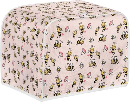 Vista 12 de Dolyues Beach Toaster Cover 2 Slice Universal Size Microwave Oven Dustproof Cover Women Gift Small Bread Cover with Portable Handle