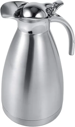 Vista 7 de Botella térmica de acero inoxidable con aislamiento al vacío de doble pared para el hogar, cocina (1.5 litros)