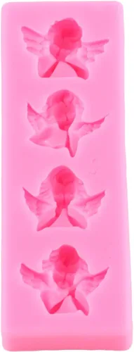 Vista 8 de Moldes de silicona para decoración de pasteles de querubín de ángel para decoración de pasteles, decoración de cupcakes, azúcar, manualidades