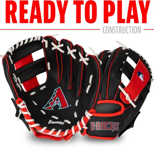 Vista 3 de Franklin Sports MLB Youth Teeball Glove and Ball Set - Kids Baseball and Teeball - Perfect First Kids Glove - 9.5