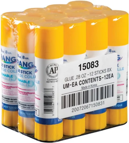 Vista 15 de Prang Pegamento en barra lavable, color azul. 1.27 onzas, 1 unidad