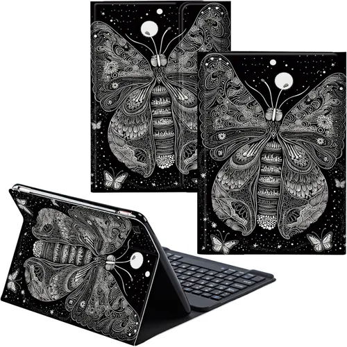 Vista 105 de Para Samsung Galaxy Tab S6 Lite Funda 2022/2020 Teclado Inalámbrico Desmontable Y Cubierta De Soporte De Cuero PU Funda Protectora Para Samsung