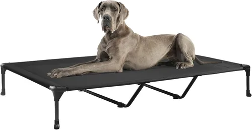 Vista 35 de Veehoo Cama elevada para perros medianos, para exteriores, cama elevada y refrescante para perros, cama para mascotas con malla transpirable, patas