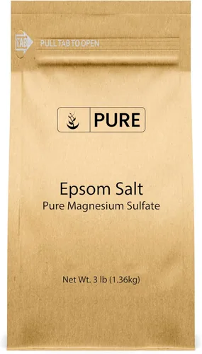 Vista 12 de Pure Original Ingredients Sal de Epsom Sulfato de magnesio puro, solución de remojo (4 onzas)