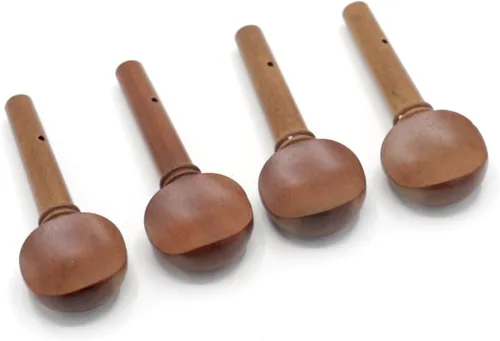 CashBeat Juego de clavijas de afinación para violín, madera de azufaifo, clavijas de afinación de madera de repuesto para violín de tamaño 3/4