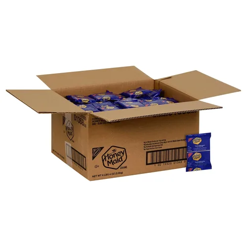 Honey Maid Graham Crackers, bocadillos a granel para el almuerzo, 200 paquetes de bocadillos de 0.5 onzas