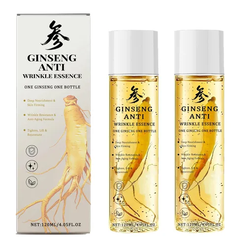 Ginseng Essence Suero antiarrugas – Aceite facial hidratante y reafirmante con extracto de raíz de ginseng – Suplemento de ginseng herbario coreano