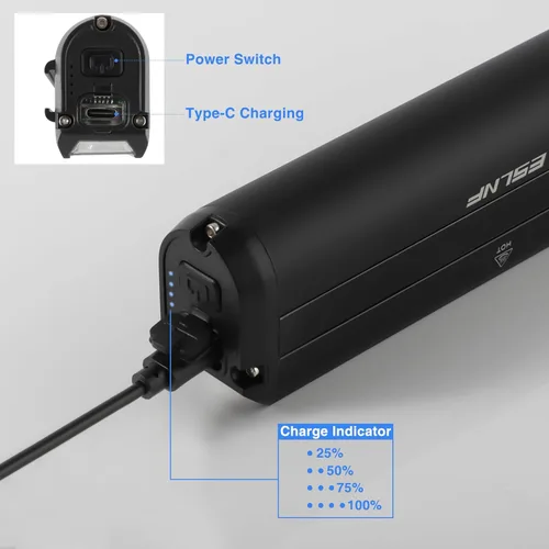 Vista 7 de 1800 Lumen Bike Light, Front and Back Bicycle Lights for Night Riding, Super Bright USB Rechargeable Bike Light with High Beam Low Beam for Men