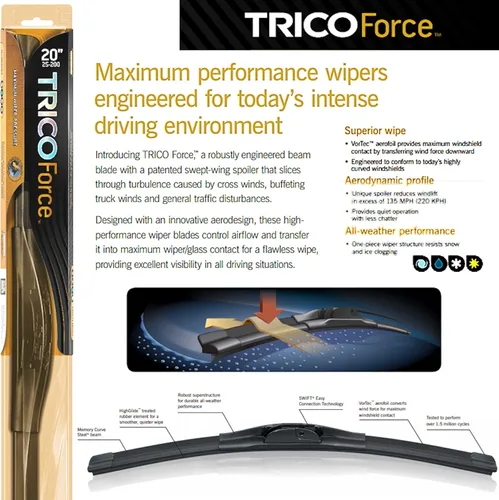 Vista 2 de Performance Beam Wipers compatible with Daewoo Lanos 1999 (Set of 2) Wiper Blades