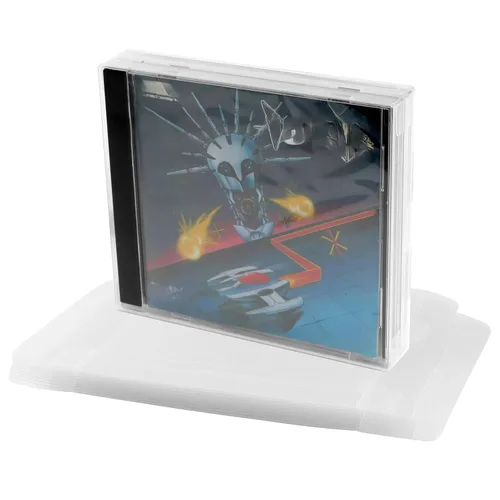 10 Pack Compatible with PlayStation 1 (PS1) Game Case Protector Sleeves – Clear Plastic Display Covers, Scratch Resistant, Dustproof
