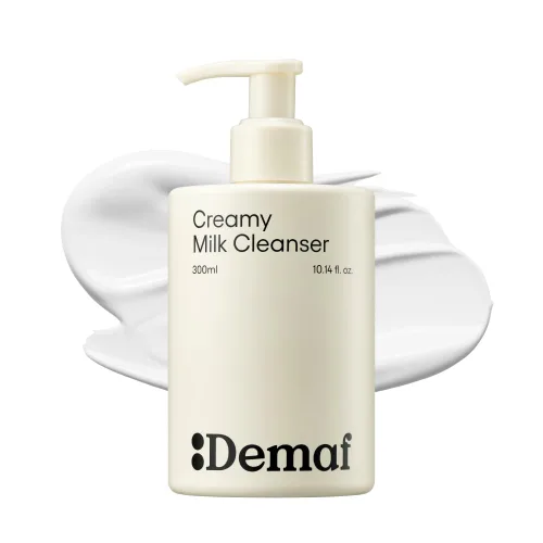 De:maf Demaf Limpiador de leche cremosa, lavado facial seguro para barreras