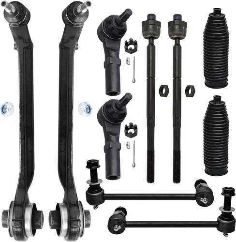 Vista 89 de Detroit Axle - Kit de suspensión delantera de 10 piezas para Ford Freestar Mercury Monterey 04-07, 2 brazos de control inferiores con rótula 4