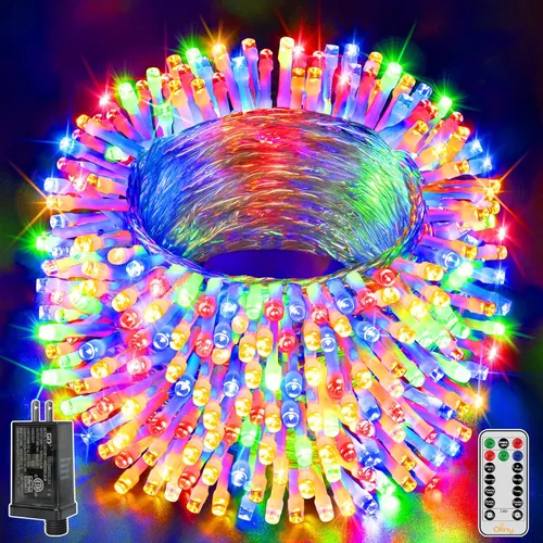 Vista 20 de Ollny - Guirnalda de luces con 120 ledes, de 40 pies, con temporizador, impermeables y conectables, 8 modos, para interior y exterior, dormitorio