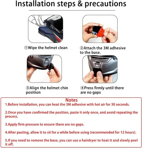 Vista 4 de AGV K1S - Kit de montaje de barbilla hecho para casco K1 S, kit de montaje de cámara de fibra de carbono, soporte de cámara ajustable compatible