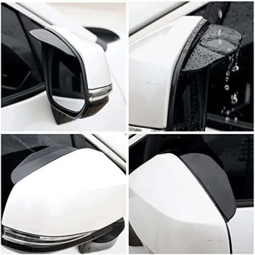 Vista 5 de Espejo retrovisor de coche para Mazda 2 5 8 3 Axela 6 Atenza Cx-3 Cx-4 Cx-5 Cx-7 Cx-9, 2 unids PV-C espejo trasero de coche ceja cubierta de lluvia