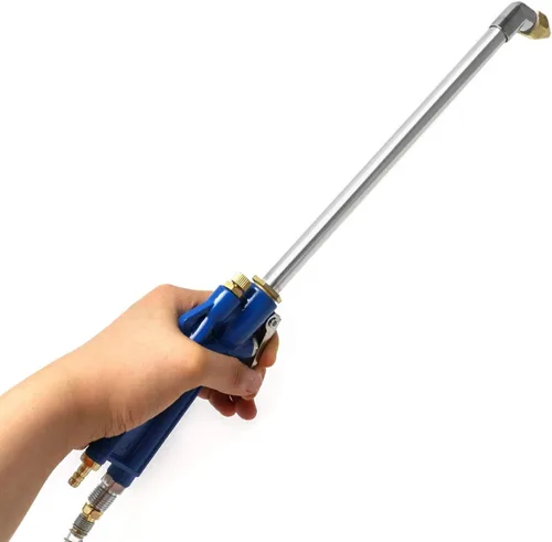 Vista 3 de QWORK Pistola de soplado de aire neumática para limpieza de motor con manguera de 4 pies, herramienta de limpieza y desengrasante pulverizador