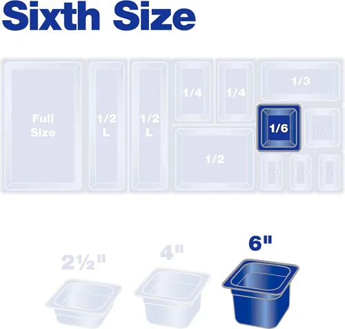 Vista 6 de Carlisle FoodService Products Storplus - Sartén para mesa de vapor de alta temperatura, sartén para catering, bufetes, restaurantes, plástico