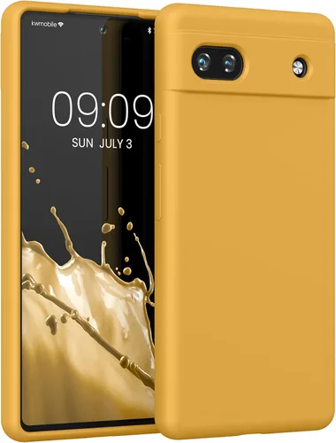 Vista 296 de kwmobile Funda Compatible con Google Pixel 6 Pro - Funda de Teléfono de Silicona TPU con Acabado Suave - Azul Caribe