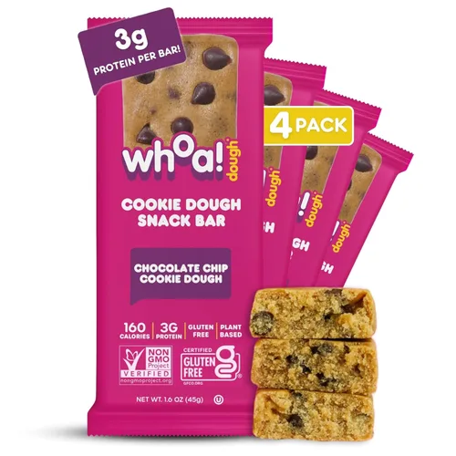 Vista 32 de Whoa Dough Masa Lista para Hornear de Galletas Sabor Brownie – Certificada Sin OGM, Kosher, Sin Gluten – Masa para Snack a Base de Plantas Hecha