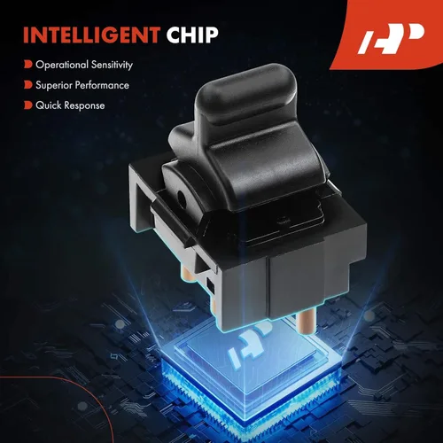 Vista 6 de A-Premium Interruptor de ventana eléctrico compatible con Chevrolet Corvette 1984 1985 1986 1987 1988 1989, consola central, repuesto # 10092804