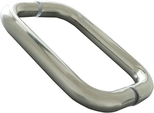 Vista 4 de CKB Tirador de puerta de ducha de 6 pulgadas compatible con vidrio de 1/4 a 1/2 pulgadas de grosor para puertas de ducha sin marco, acero pulido