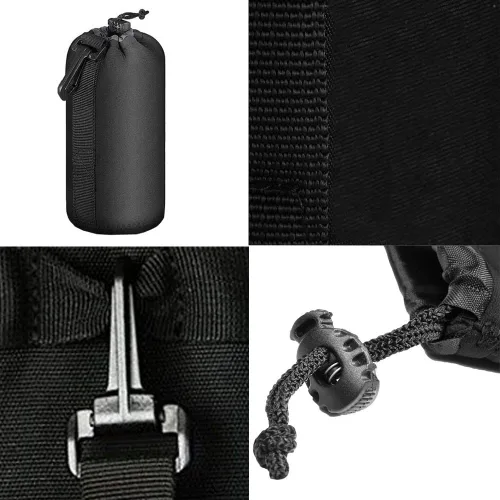 Vista 5 de Selens Juego de 4 fundas para lentes con funda protectora gruesa de neopreno para lente de cámara DSLR Sony Nikon Olympus Panasonic – Tamaño: bolsas