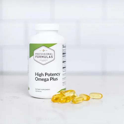 Vista 2 de Fórmulas profesionales Omega Plus – EPA de alta potencia (720 mg) y DHA (480 mg) con vitaminas D3 + K2 – Apoya la salud cardiovascular, inmune, ósea