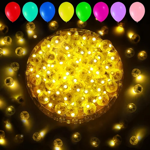 Vista 31 de Aogist 100 luces de globo verde, mini bola impermeable de largo tiempo de espera, lámpara LED redonda para linterna de papel, fiesta, boda