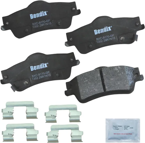 Vista 342 de Pastillas de Freno Traseras Cerámicas Bendix Priority1 CFC1510 para INFINITI QX56 2013-2011, QX80 2024-2014, Nissan Armada 2023-2017