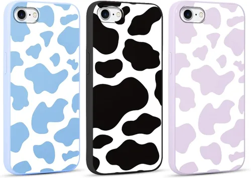 Vista 57 de Paquete de 3 Lindas Fundas con Estampado de Guepardo para iPhone 7/8/SE 2020/SE 2022 de 4.7", Fundas de Diseño Estético de Leopardo de Silicona
