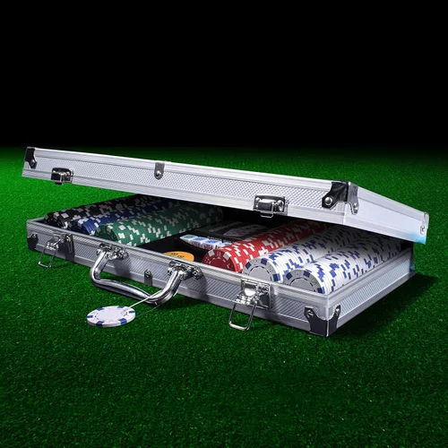 Vista 6 de 200291/DOM Texas Hold em Poker Case y 300 Chip Pro Champ Set, estándar, múltiple