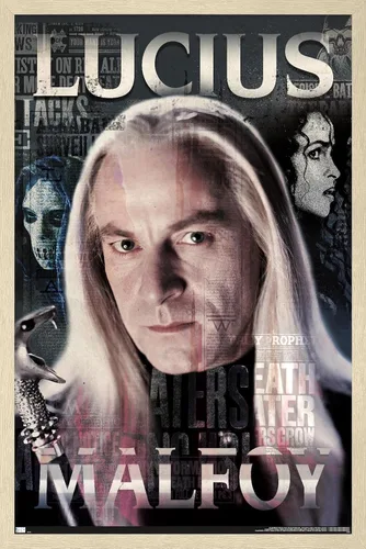 Vista 5 de Trends International The Wizarding World: Harry Potter - Póster de pared de Lucius Malfoy, 34 pulgadas de largo x 22.4 W, versión premium sin marco